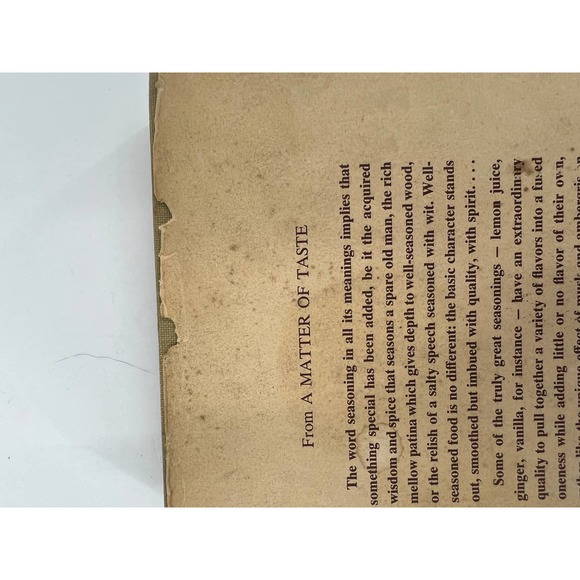 A Matter of Taste The Definitive Seasoning Cookbook by Sylvia Humphrey 1965 VTG - Picture 10 of 13